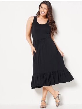 Jason Wu Ruffle-Hem Midi Dress